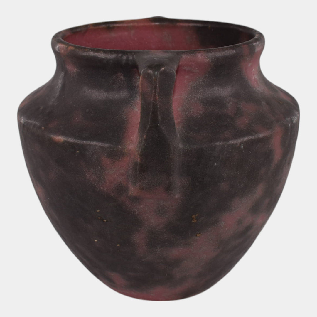 Burley Winter 1930s Vintage Art Pottery Mottled Purple Art Deco Vase 43