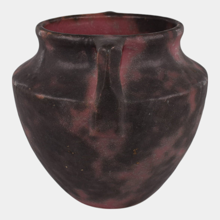 Burley Winter 1930s Vintage Art Pottery Mottled Purple Art Deco Vase 43