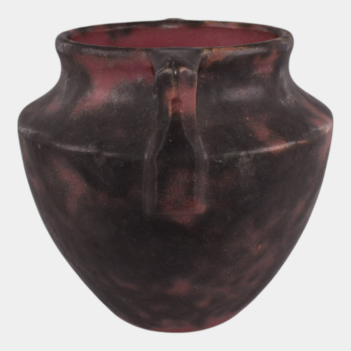 Burley Winter 1930s Vintage Art Pottery Mottled Purple Art Deco Vase 43