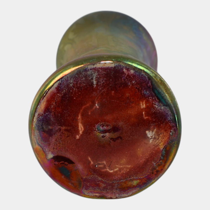 Weller Sicard 1902-07 Art Nouveau Pottery Iridescent Luster Ceramic Vase - Just Art Pottery