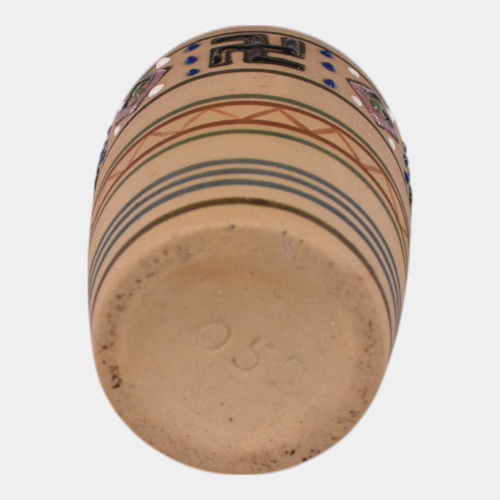 Brush McCoy Zuniart 1924 Art Pottery Native American Design Ceramic Vase 052 - Just Art Pottery