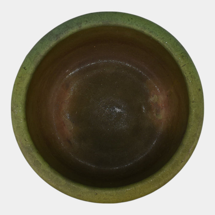 Roseville Pottery Vintage 1916 Matte Green Arts and Crafts Bowl 226-6