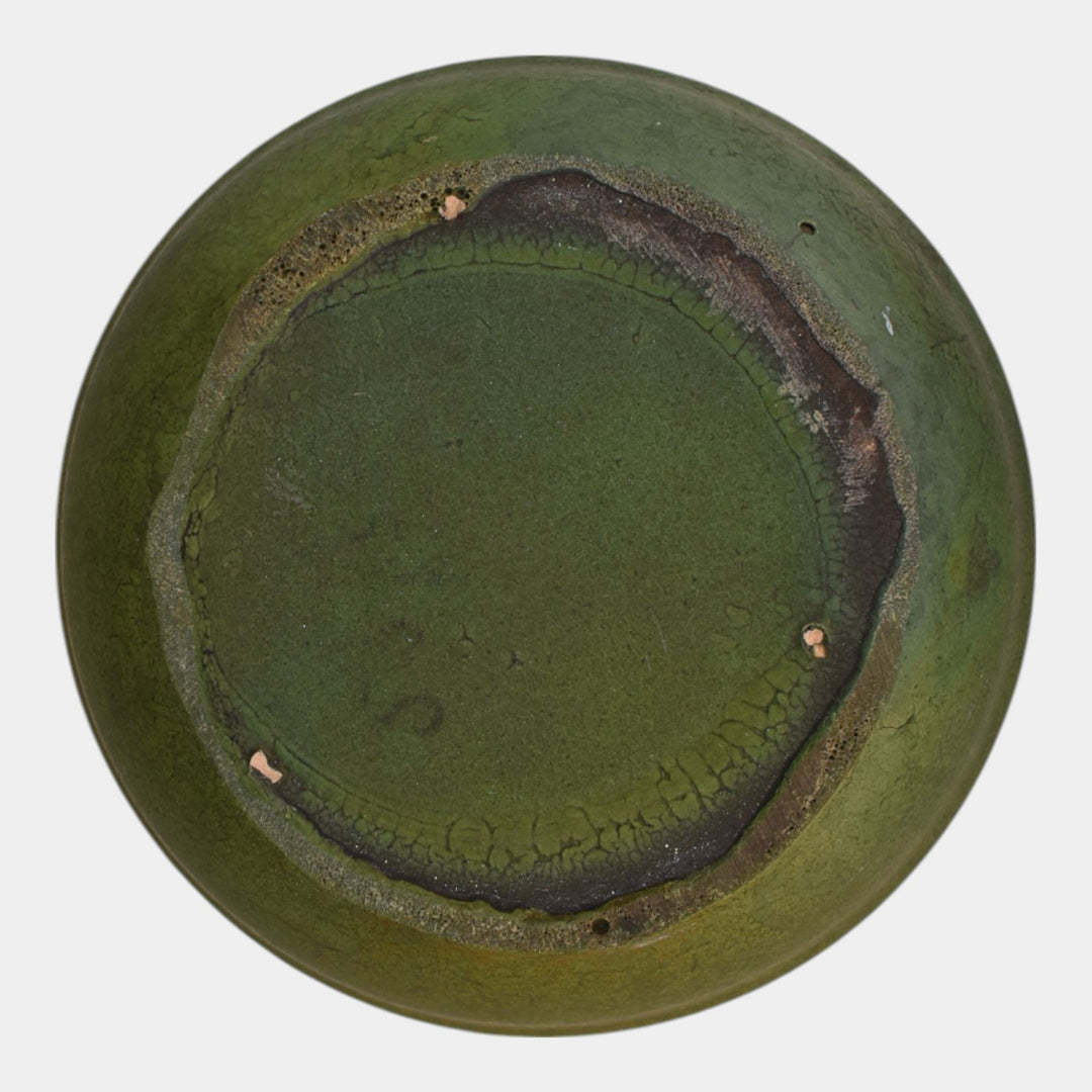 Roseville Pottery Vintage 1916 Matte Green Arts and Crafts Bowl 226-6