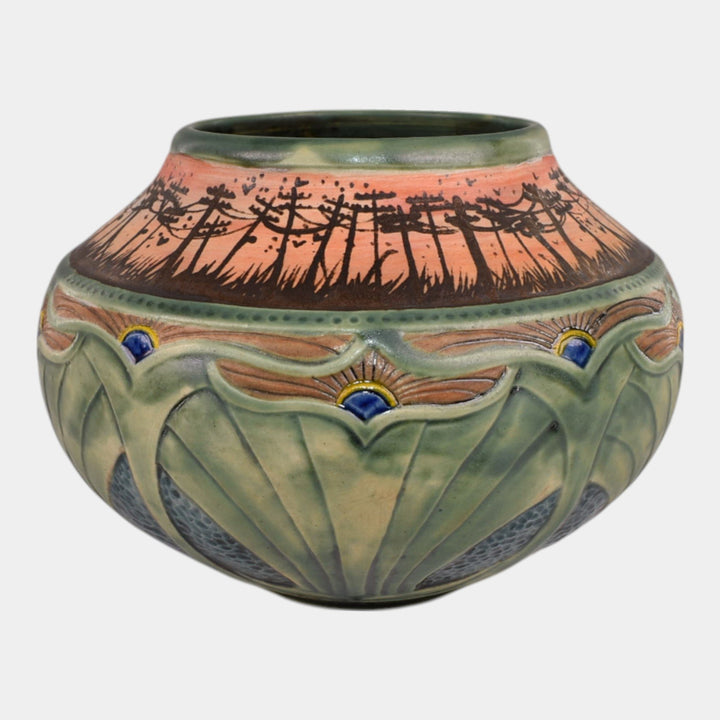 Calmwater Designs Stephanie Young Studio Art Pottery Scenic Powerlines Vase