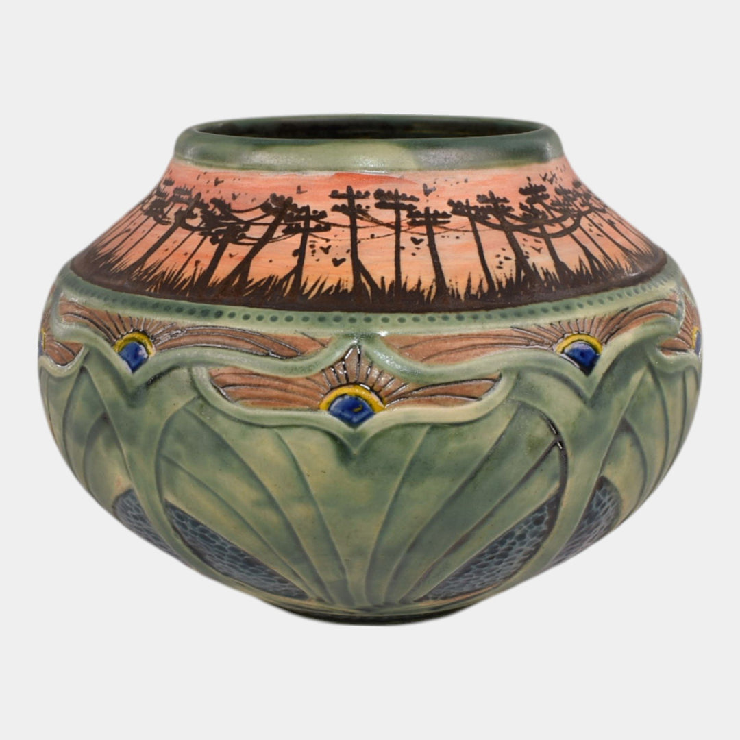 Calmwater Designs Stephanie Young Studio Art Pottery Scenic Powerlines Vase