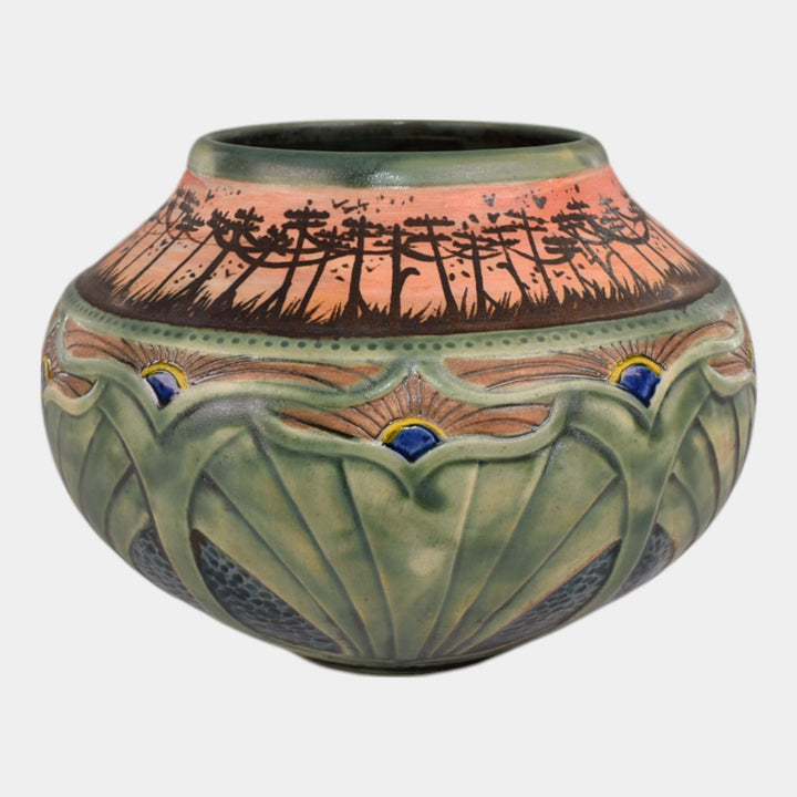 Calmwater Designs Stephanie Young Studio Art Pottery Scenic Powerlines Vase