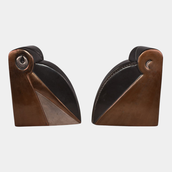 Cowan Vintage Art Deco Pottery Pelican Ceramic Bookends