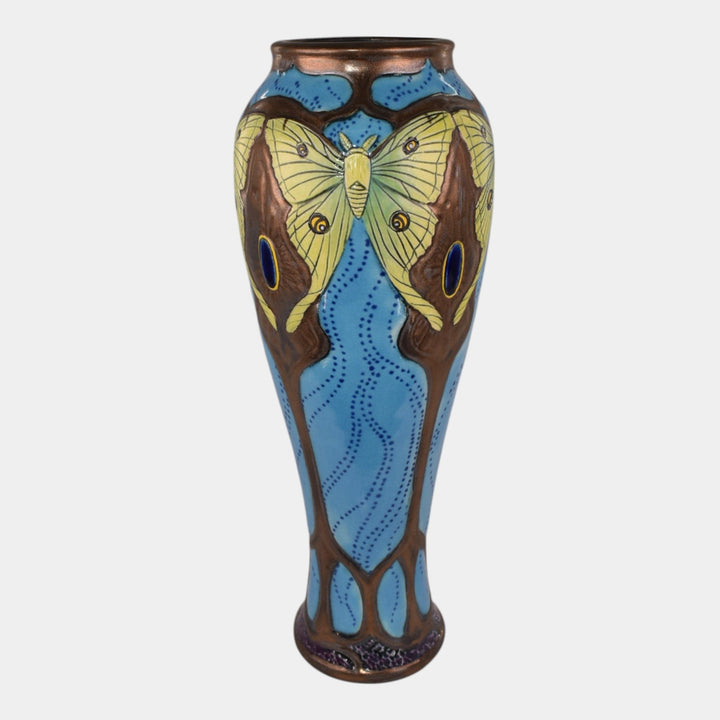 Calmwater Designs Stephanie Young Studio Art Pottery Luna Moth Porcelain Vase