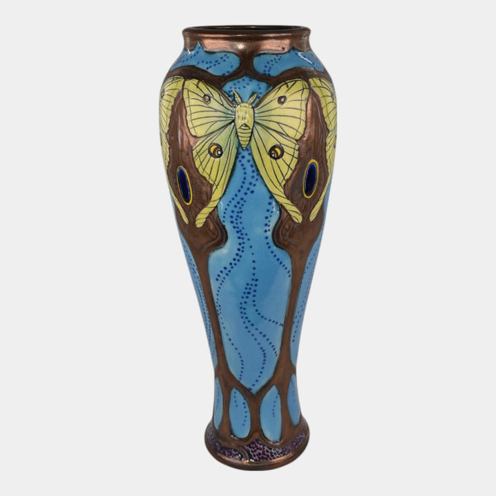 Calmwater Designs Stephanie Young Studio Art Pottery Luna Moth Porcelain Vase
