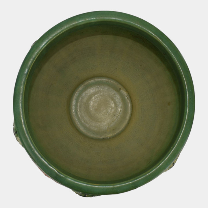 Roseville Florentine II 1933 Vintage Art Pottery Jardiniere Pedestal 602