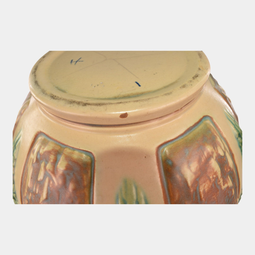 Roseville Florentine II 1933 Vintage Art Pottery Jardiniere Pedestal 602
