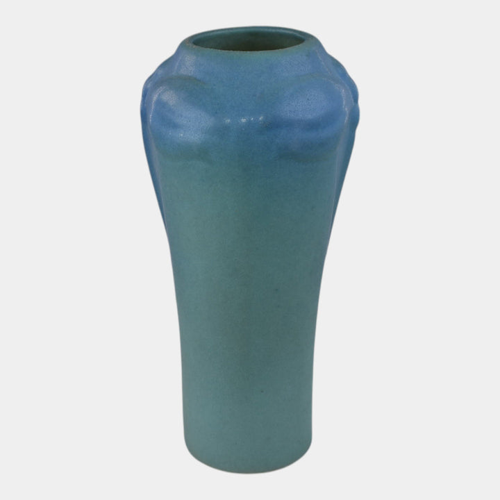 Van Briggle 1920s Vintage Arts And Crafts Pottery Blue Dragonfly Vase 792