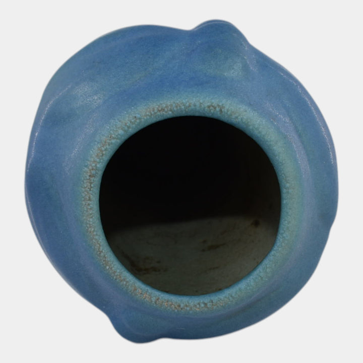 Van Briggle 1920s Vintage Arts And Crafts Pottery Blue Dragonfly Vase 792