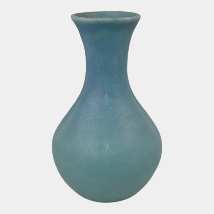 Van Briggle 1940s Vintage Original Hand Thrown Pottery Blue Vase