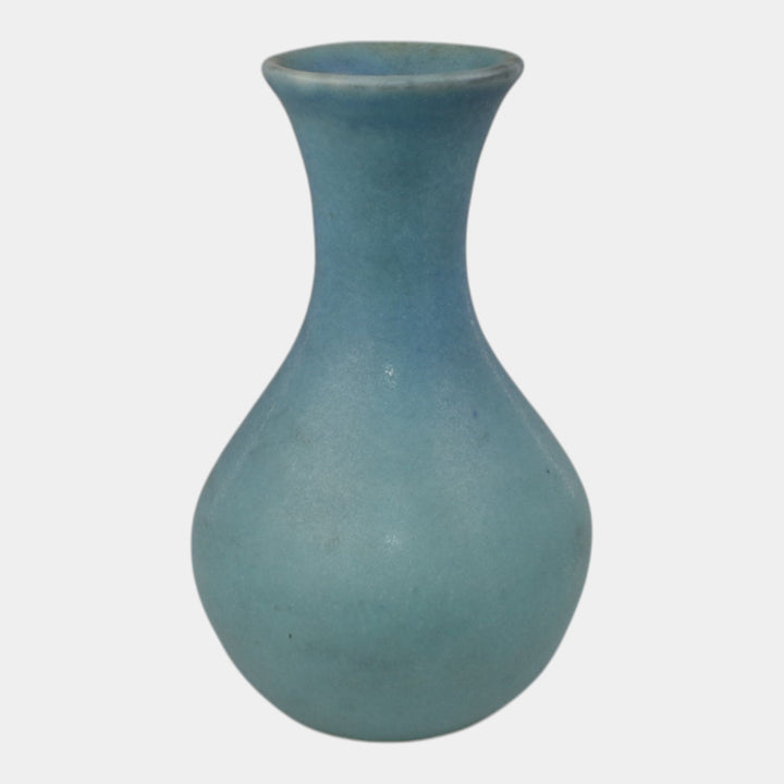 Van Briggle 1940s Vintage Original Hand Thrown Pottery Blue Vase