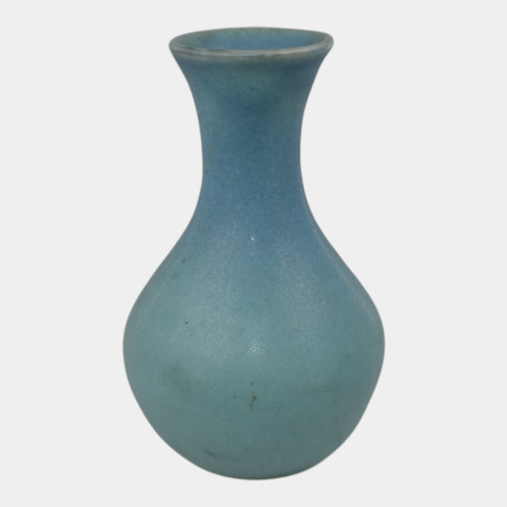 Van Briggle 1940s Vintage Original Hand Thrown Pottery Blue Vase