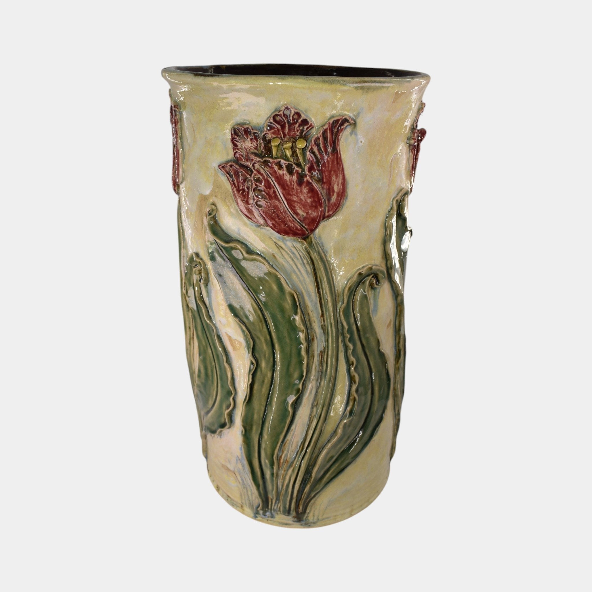 Gefle/Upsala Ekeby＊Tulip＊Pottery art・* Turtle Island Maggie Jones Art Pottery Tulip Art Nouveau Umbrella