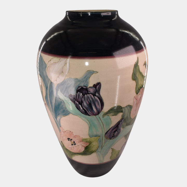 Santa Barbara Ceramic Design Art Pottery Hand Painted Massive Lamp Vase - Just Art Pottery