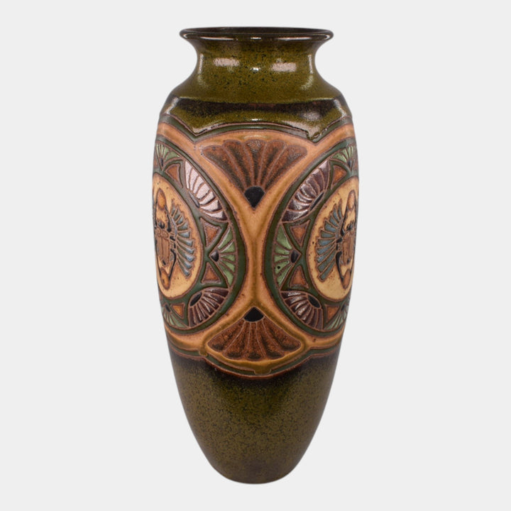 Common Ground Eric Olson 2008 Studio Art Pottery Tall Scarab Vase