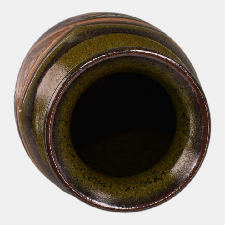 Common Ground Eric Olson 2008 Studio Art Pottery Tall Scarab Vase
