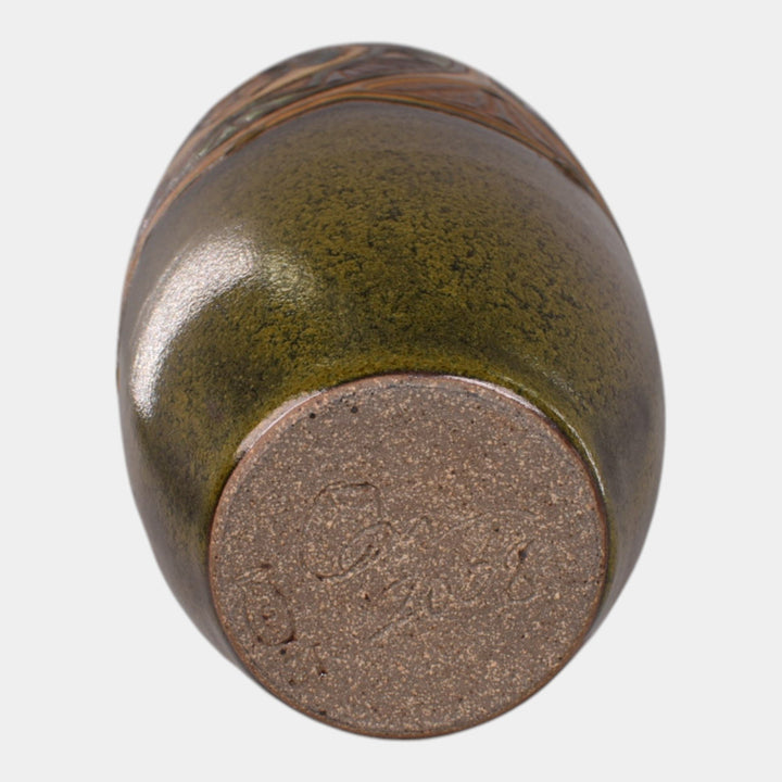 Common Ground Eric Olson 2008 Studio Art Pottery Tall Scarab Vase