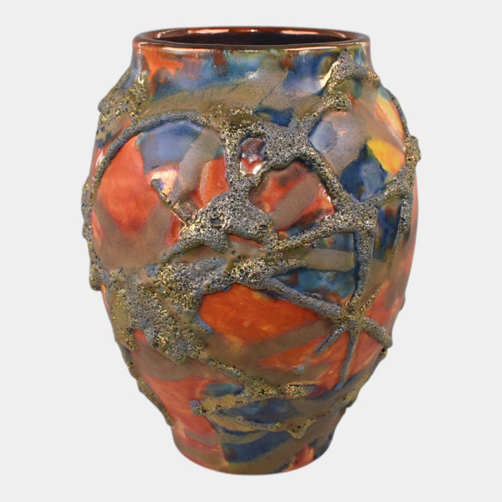 Paul Katrich Studio Pottery Cosmic Furnace Hand Made Vase 1509