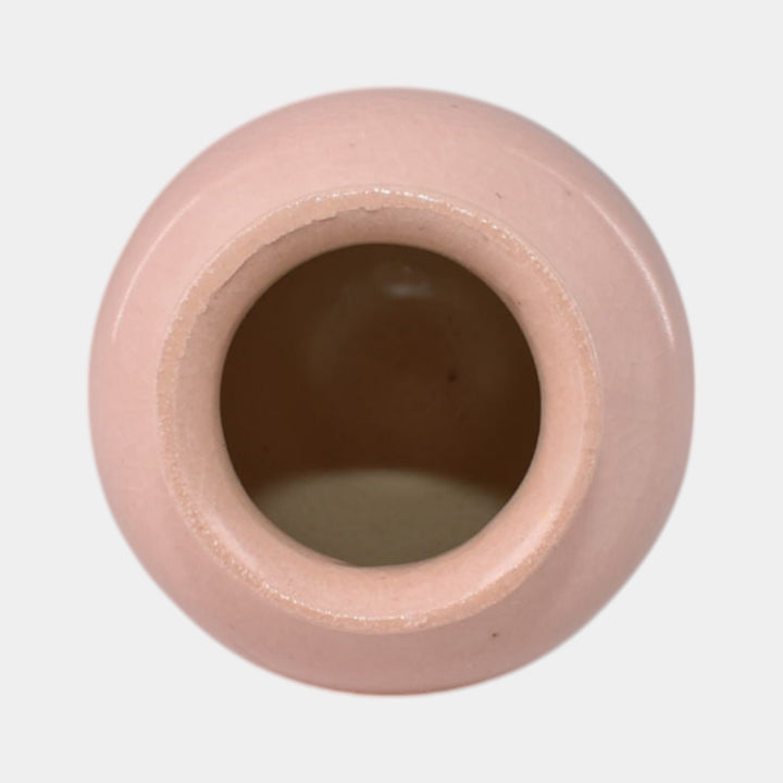 Door Studio Art Pottery Pink Vellum Crane Miniature Vase