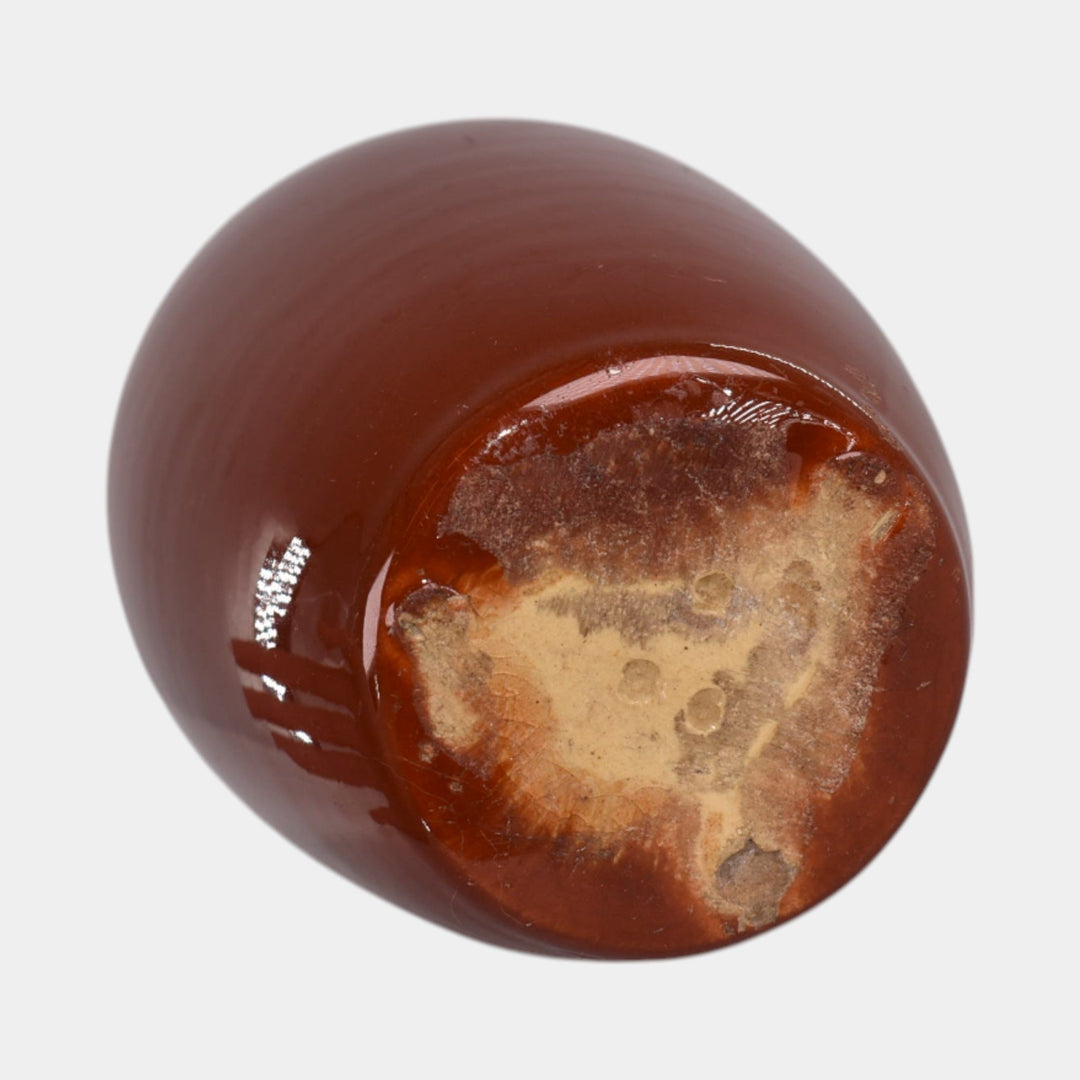 Weller Pottery Rhead Faience Birdimal Oriental Woman Vase 98 - Just Art Pottery