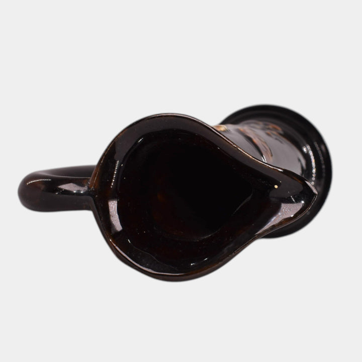 J.W. McCoy Olympia 1900s Art Pottery Standard Glaze Cherries Tall Ewer