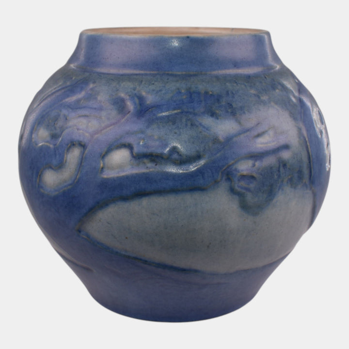 Newcomb College 1929 Vintage Arts Pottery Scenic Tree Bulbous Vase Irvine