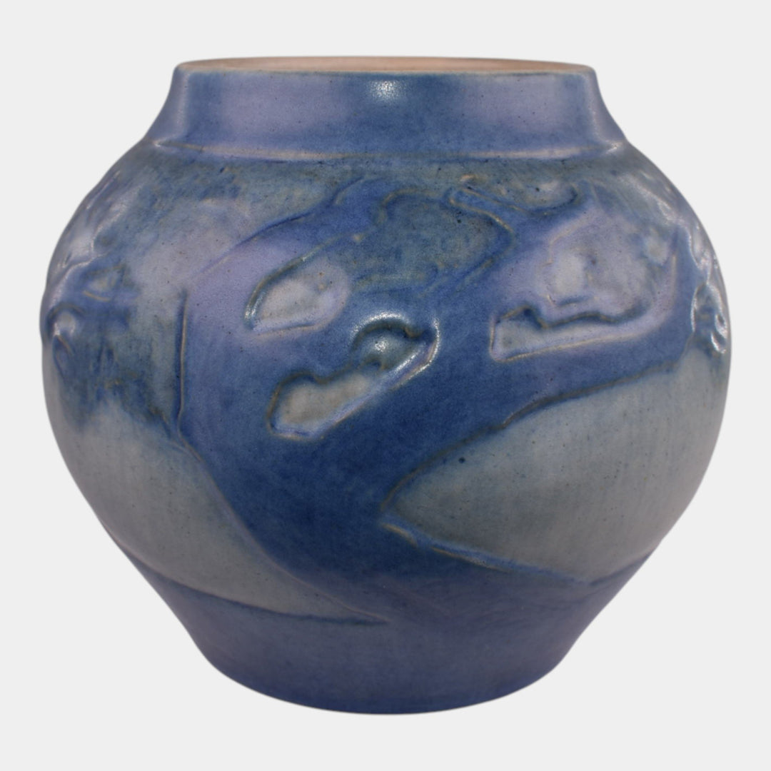 Newcomb College 1929 Vintage Arts Pottery Scenic Tree Bulbous Vase Irvine