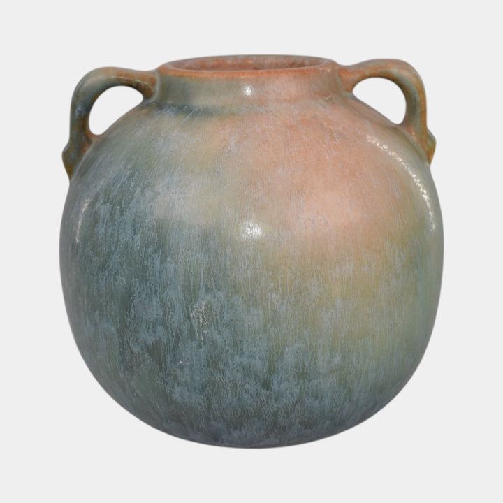 Roseville Earlam Blue Green 1930 Vintage Art Pottery Ceramic Vase 516-4