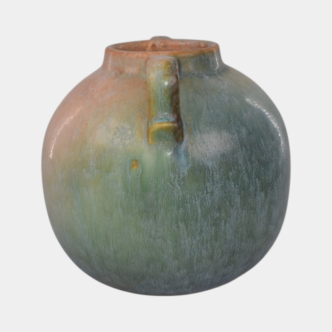 Roseville Earlam Blue Green 1930 Vintage Art Pottery Ceramic Vase 516-4