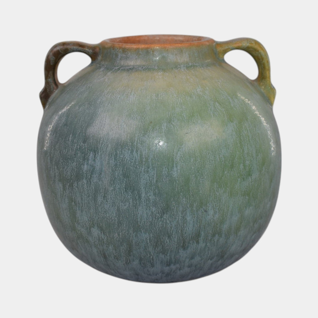 Roseville Earlam Blue Green 1930 Vintage Art Pottery Ceramic Vase 516-4