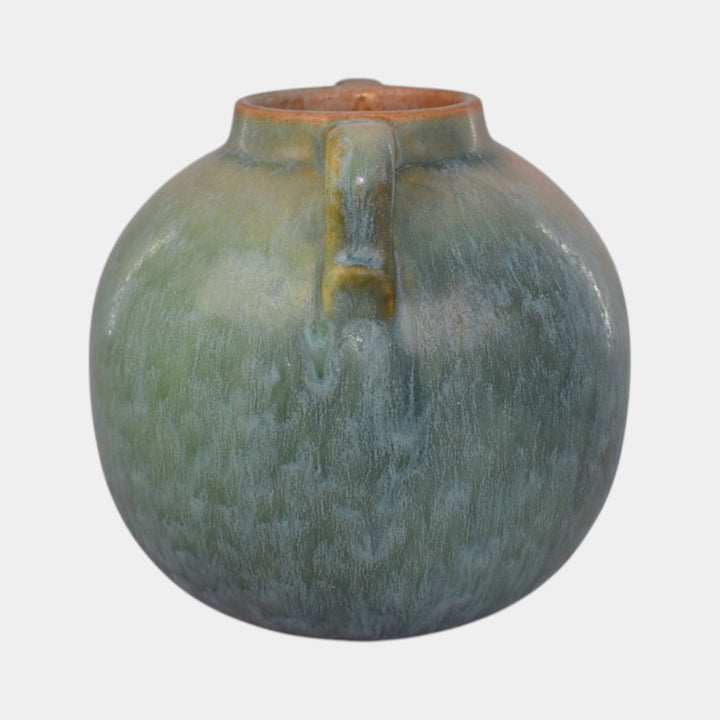 Roseville Earlam Blue Green 1930 Vintage Art Pottery Ceramic Vase 516-4