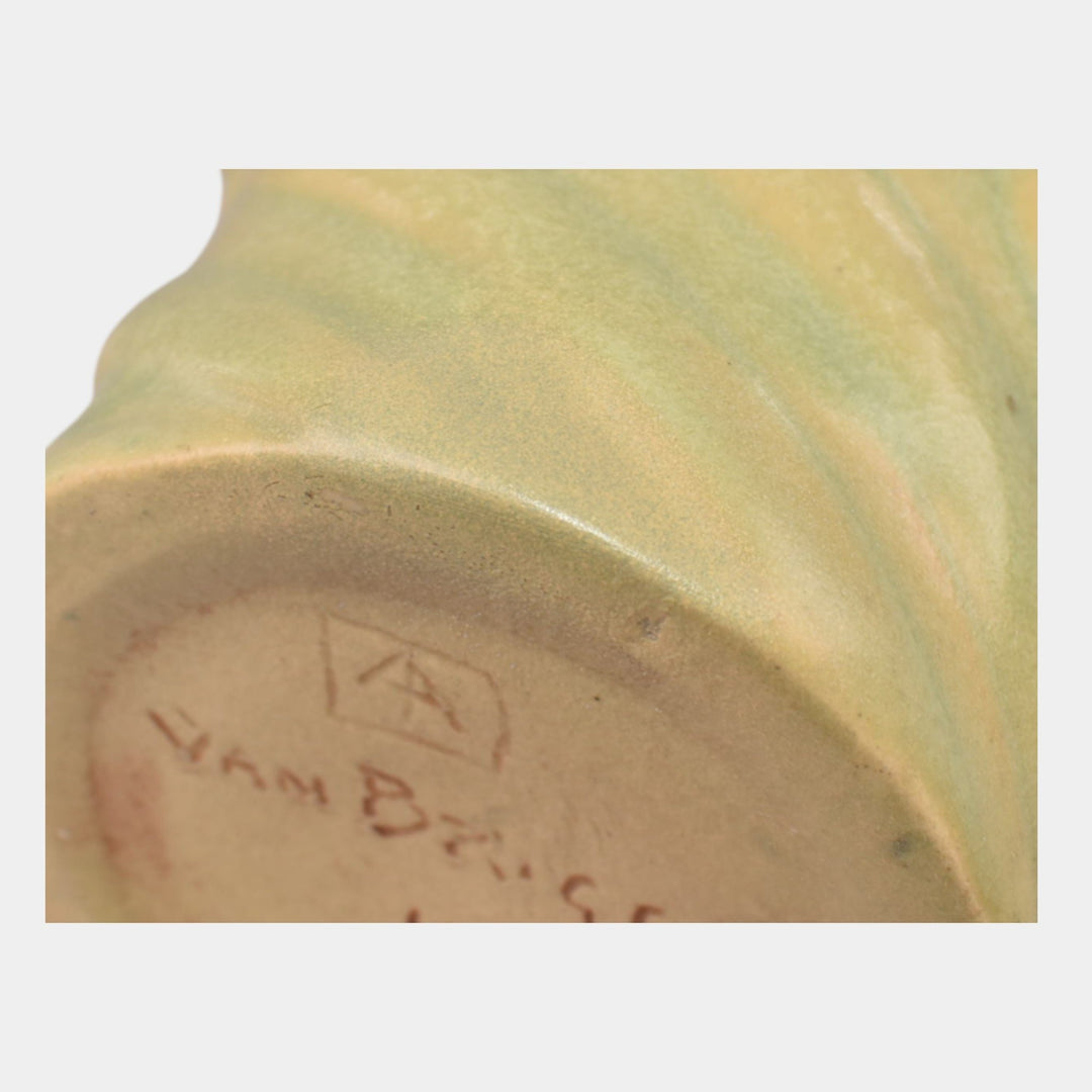 Van Briggle 1902 Vintage Art Pottery Matte Green Poppy Ceramic Vase 21