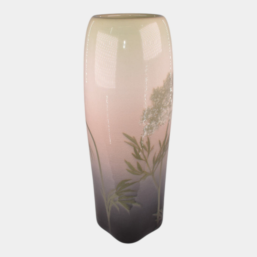 Rookwood 1906 Vintage Art Pottery Purple Pink Queen Anne's Lace Vase 821C Asbury