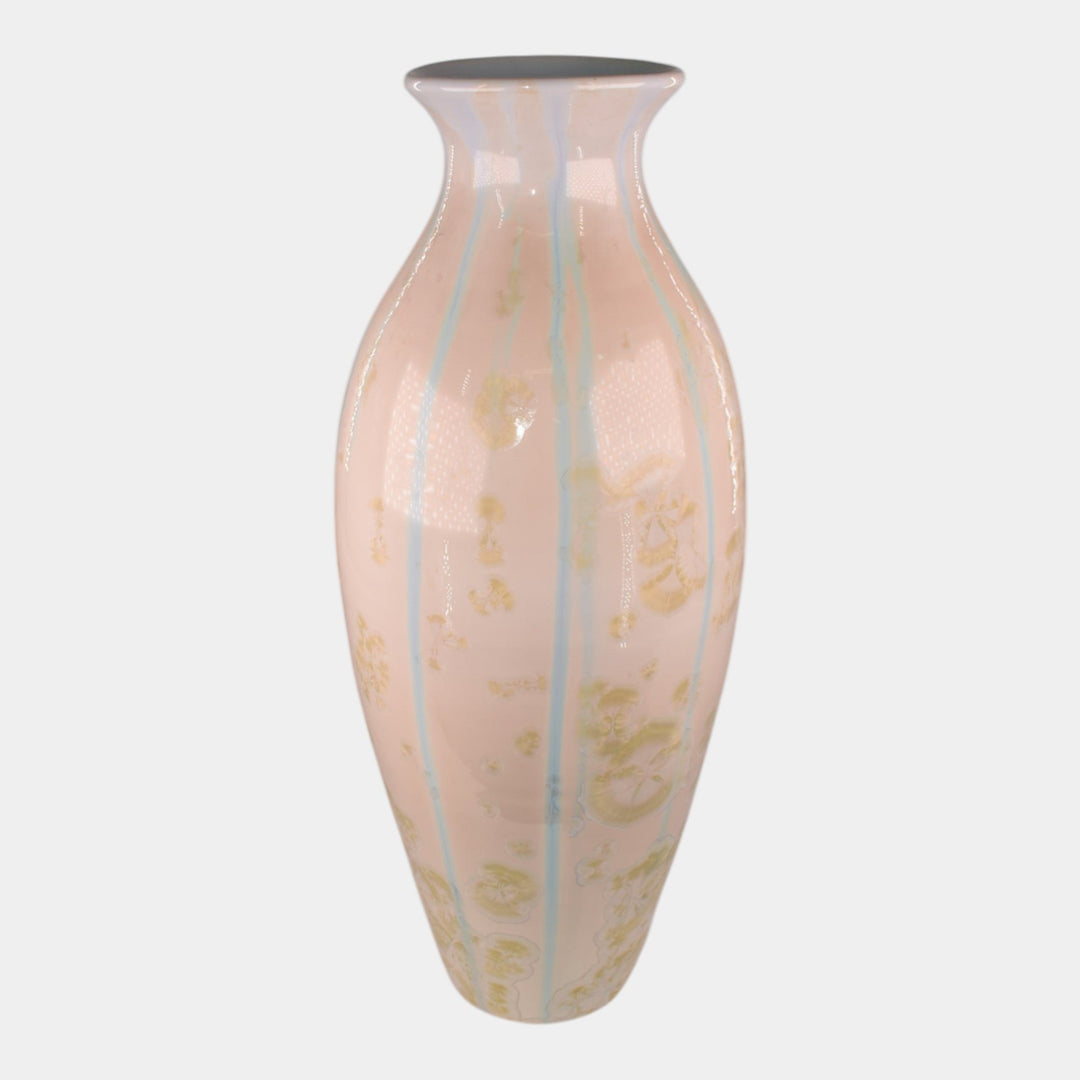 Door Studio Art Pottery Hand Thrown Porcelain Art Nouveau Crane Vase Kreigh - Just Art Pottery