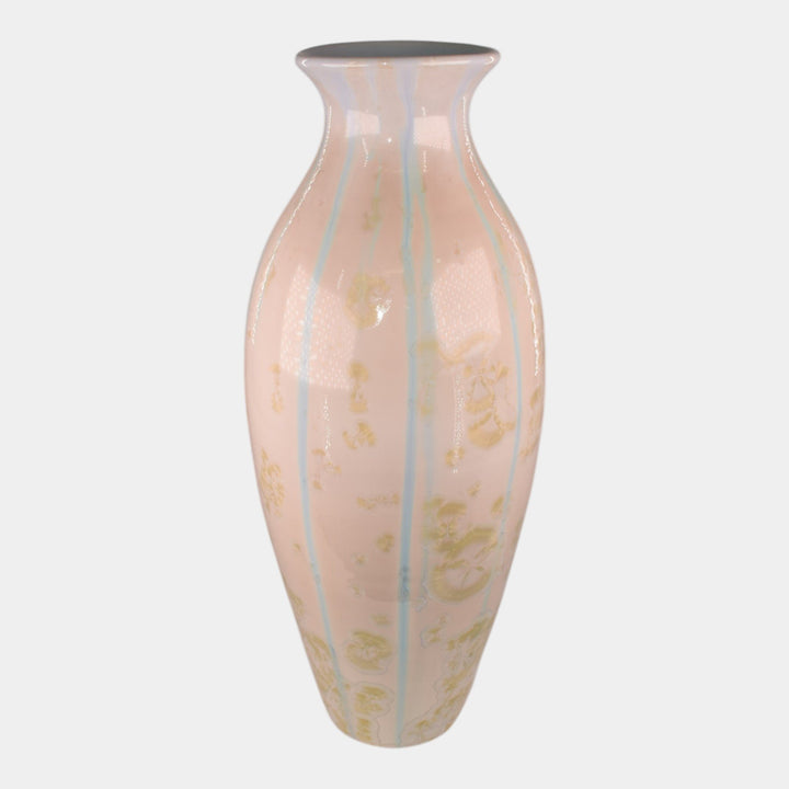 Door Studio Art Pottery Hand Thrown Porcelain Art Nouveau Crane Vase Kreigh - Just Art Pottery