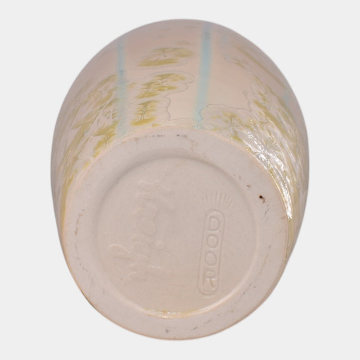 Door Studio Art Pottery Hand Thrown Porcelain Art Nouveau Crane Vase Kreigh - Just Art Pottery