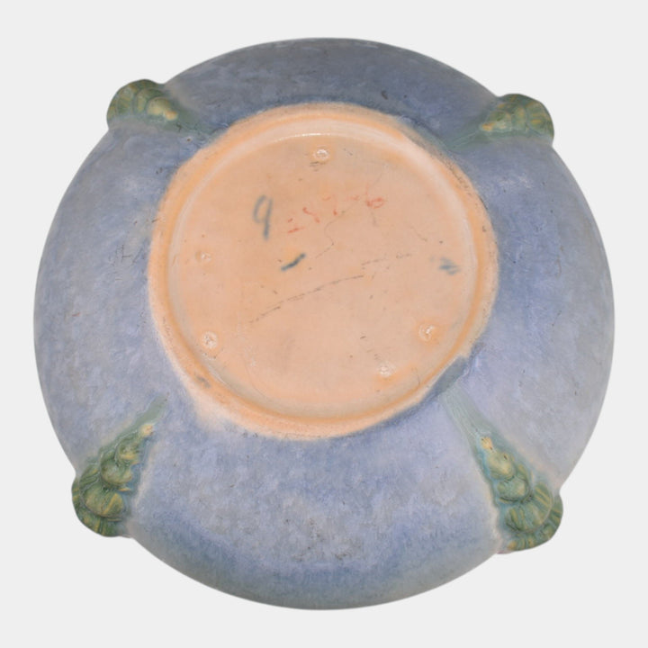 Roseville Topeo Blue 1934 Vintage Pottery Ceramic Bowl 247-6