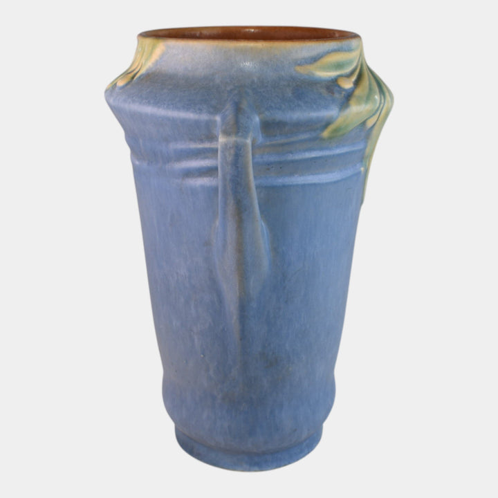 Roseville Velmoss II Blue 1935 Vintage Art Deco Pottery Ceramic Vase 718-8