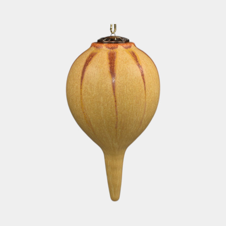Ephraim Faience Hand Made Pottery Yellow Ceramic Ornament - Just Art Pottery