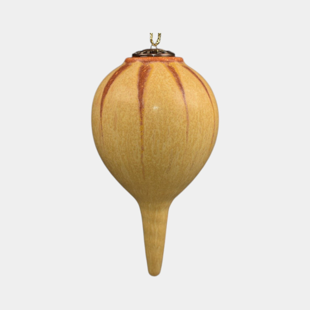 Ephraim Faience Hand Made Pottery Yellow Ceramic Ornament - Just Art Pottery