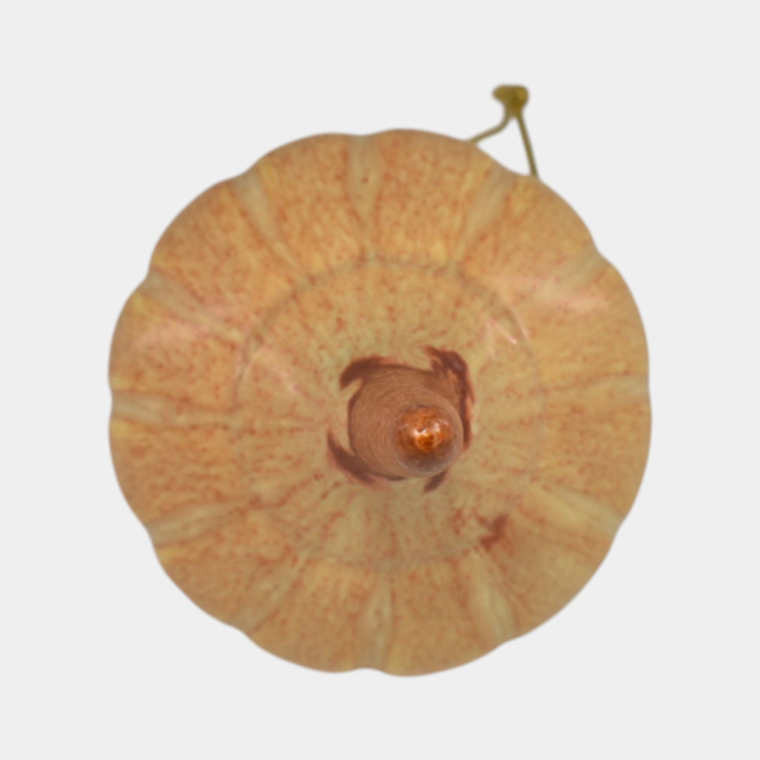 Ephraim Faience Pottery Ceramic Pumpkin Halloween Holiday Ornament