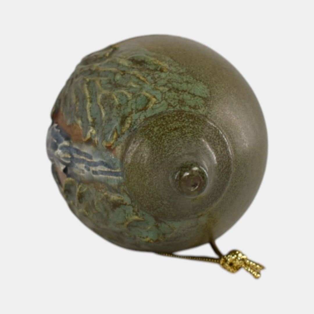 Ephraim Faience 2022 Pottery Multnomah Falls Ceramic Christmas Ornament
