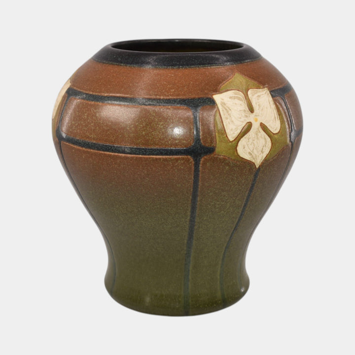 Ephraim Faience 2018 Hand Made Pottery Green Trillium Trio Ceramic Vase - Just Art Pottery