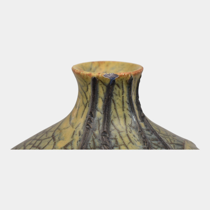 Ephraim Faience 2016 Hand Made Pottery Spiders Tapestry Ceramic Vase - Just Art Pottery