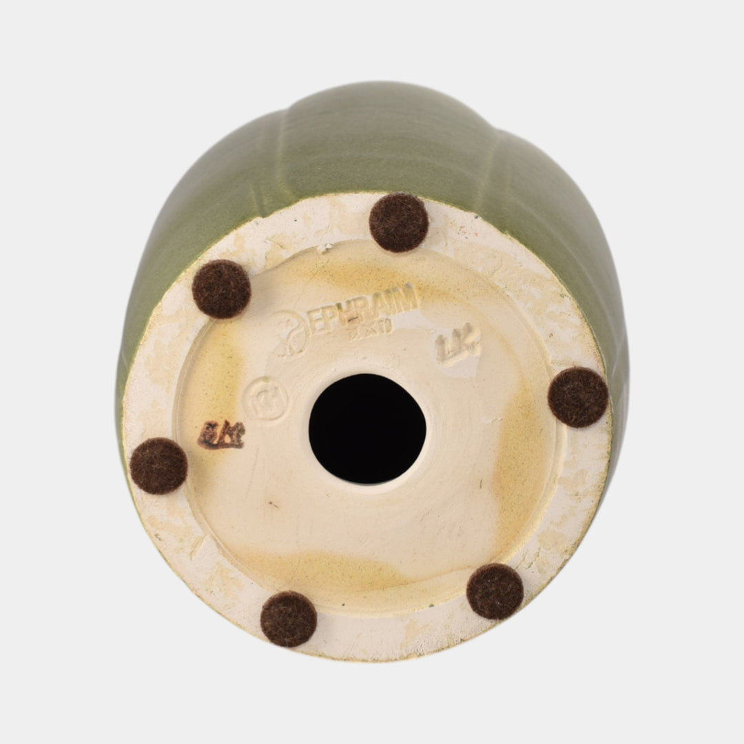 Ephraim Faience 2022 Hand Made Pottery Squash Blossoms Gourd Ceramic Vase - Just Art Pottery