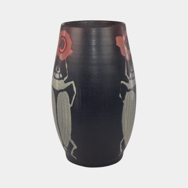 Ephraim Faience 2020 Hand Made Pottery Experimental Scarab Ceramic Vase - Just Art Pottery